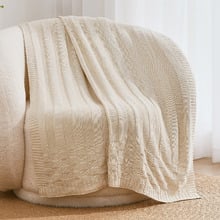 Aeron Knitted Cotton Throw